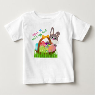 Bebé La primera camiseta de caza de huevos de Pascua de