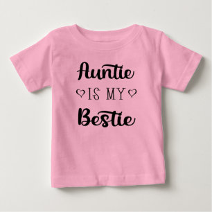 Bebé La tía es la camiseta de mi Bestie Baby