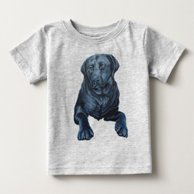 Bebé Labrador Camisetas Camisetas de arte de perro (Anverso)