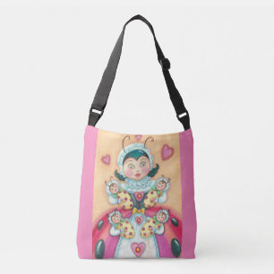 Bebé Ladybugs Familia CRUZ BOLSA rosa