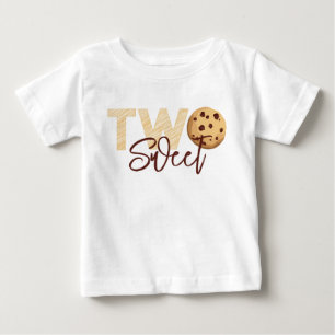 Bebé Leche y galletas "Dos dulces" Camiseta de segundo 