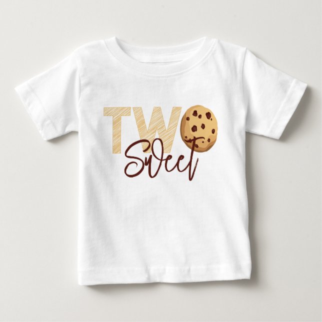Bebé Leche y galletas "Dos dulces" Camiseta de segundo  (Anverso)