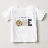 Leche y galletas primera camiseta de cumpleaños