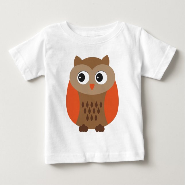 Bebé Lechuza Cuta, Lechuza Bebé, Camiseta De Pájaro Búh (Anverso)
