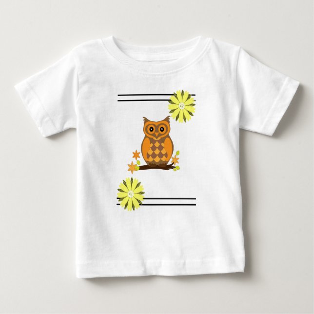 Bebé Lechuza de camiseta para bebés (Anverso)