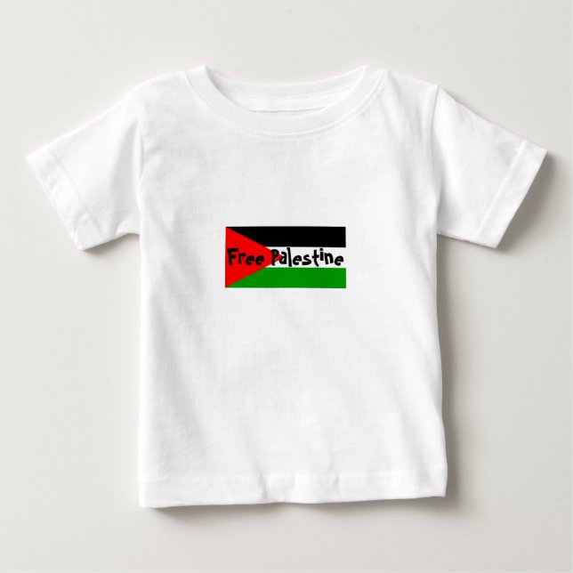 Bebé libre de Palestina a la camiseta del niño (Anverso)