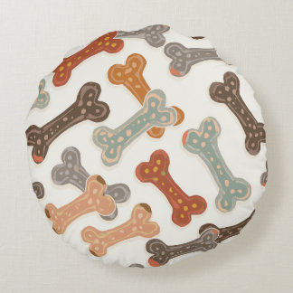 Bebé lindo cachorro (husky) Almohadas redondas