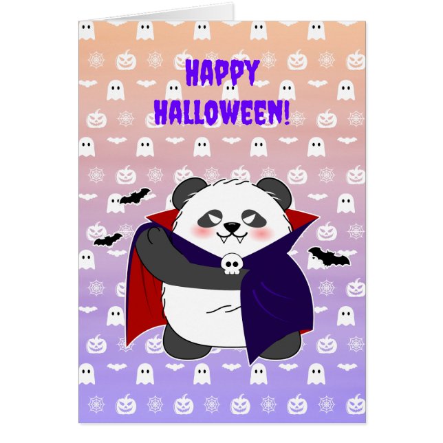 Bebé lindo de Halloween Vampiro Panda Dracula (Frente)