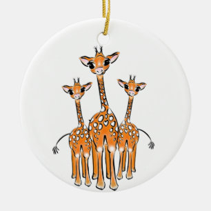 Bebé lindo Giraffe, animales de safari Ornamento c