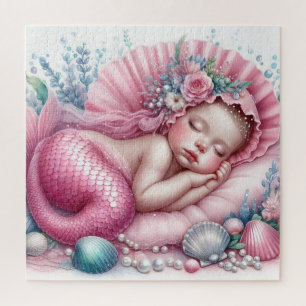 Bebé lindo Mermaid rompecabezas
