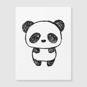 Bebé lindo Panda dibujado en carbón - Amanda Roos