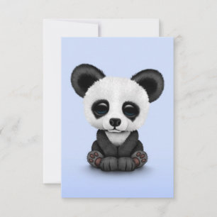 Bebé lindo Panda Oso Cubo de Azul Claro