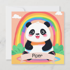 Bebé lindo Panda Rainbow