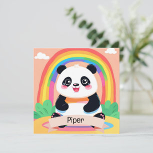 Bebé lindo Panda Rainbow