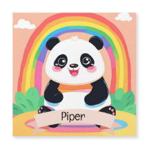 Bebé lindo Panda Rainbow