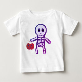 Bebé lindo Skeleton Halloween Bebé Camiseta