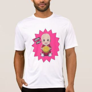 Bebé lindo vestido de futbolista camiseta
