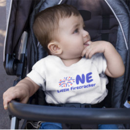 Bebé Little Firecracker Camiseta de cumpleaños
