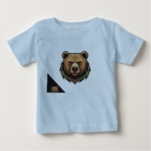 Bebé logotipo de camiseta de oso