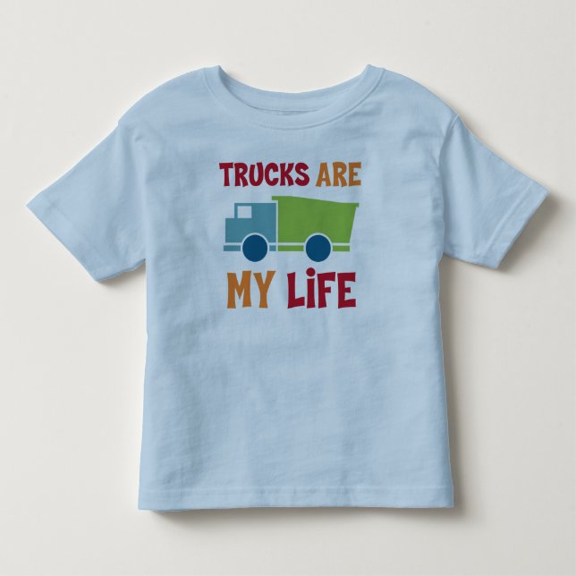 Bebé Los camiones son mi camiseta de la vida (Anverso)