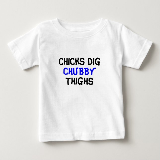 Bebé Los polluelos cavan la camiseta rechoncha de los (Anverso)