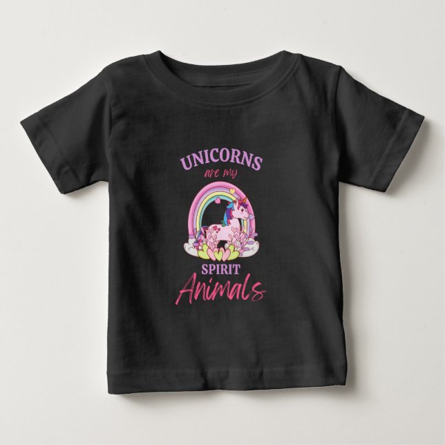 Bebé Los Unicornios Son La Camiseta De Mis Animales Esp (Anverso)