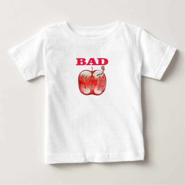 Bebé Mala camiseta para bebés de Apple (Anverso)