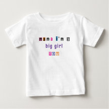 "mamá, ahora soy un gran chica" camiseta de person