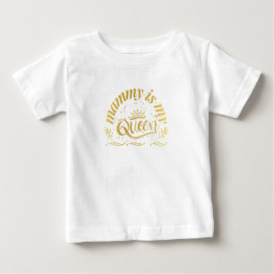 Bebé Mamá es mi camiseta de oro reina