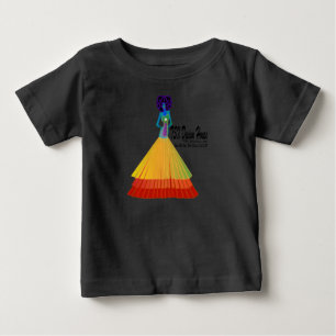 Bebé Manga de raglán infantil de la camiseta w/Black d