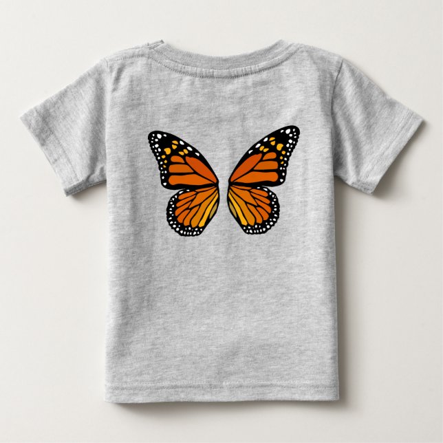 Bebé mariposa mosca Cute mariposa Alas bebé Top (Reverso)