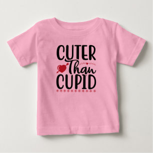 Bebé Más que la camiseta de Cupido Valentine
