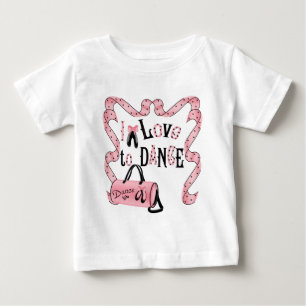 Bebé Me encanta bailar camiseta de infante