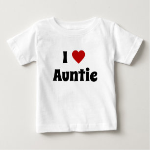 Bebé Me encanta camiseta de Tía