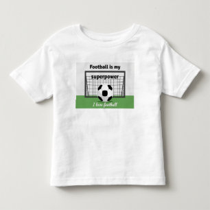 Bebé Me encanta camiseta gráfica de fútbol 