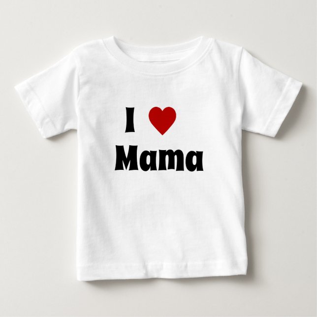 Bebé Me encanta la camiseta de mamá (Anverso)