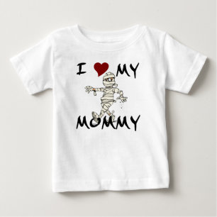 Bebé Me encanta mi camiseta de manga larga de mamá