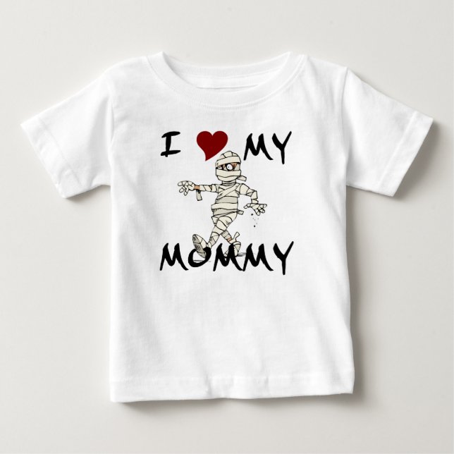 Bebé Me encanta mi camiseta de manga larga de mamá (Anverso)