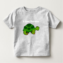 Bebé Me Gustan Las Tortugas - Pequeña Camiseta De Bella