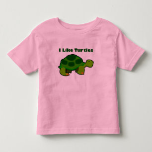 Bebé Me Gustan Las Tortugas - Pequeña Camiseta De Bella