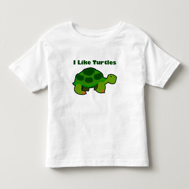 Bebé Me Gustan Las Tortugas - Pequeña Camiseta De Bella (Anverso)