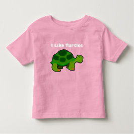 Bebé Me Gustan Las Tortugas - Pequeña Camiseta De Bella