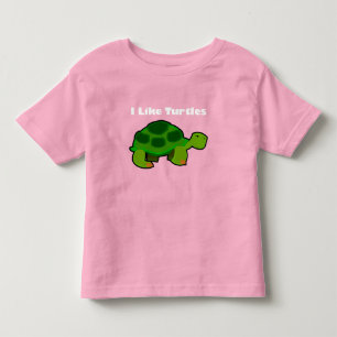 Bebé Me Gustan Las Tortugas - Pequeña Camiseta De Bella