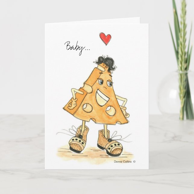 Bebé, me haces feliz tarjeta (Anverso)