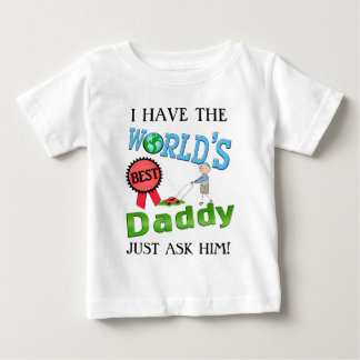 Bebé Mejor camiseta divertida del día de padre del papá