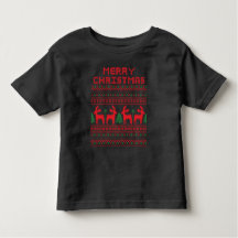 MERRY CHRISTMAS PIXEL ESTILO DE ARTE Camiseta