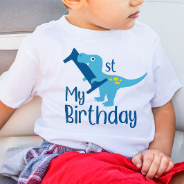 Bebé Mi Camiseta de Dinosaurio para el 1er Cumpleaños