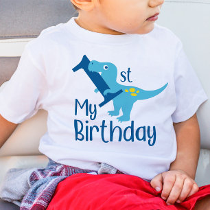 Bebé Mi Camiseta de Dinosaurio para el 1er Cumpleaños