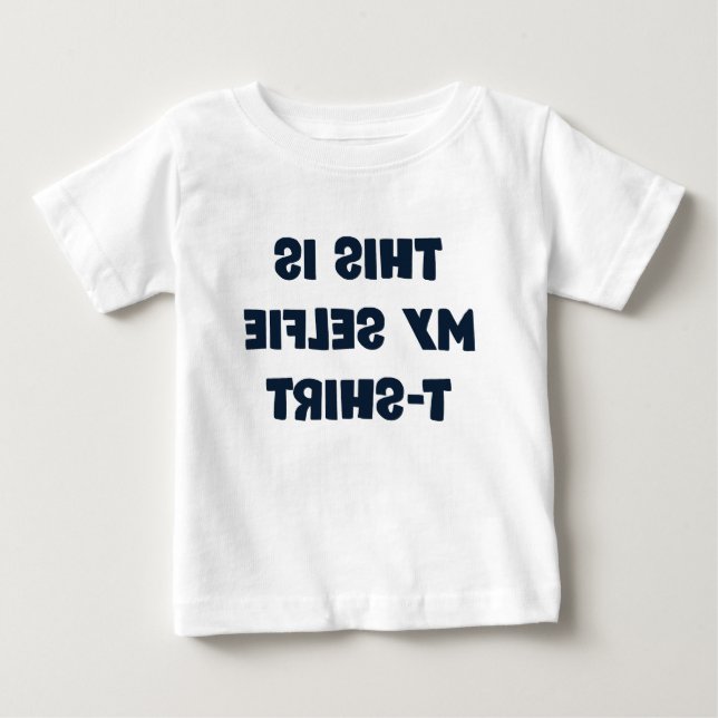 Bebé Mi camiseta de selfie (Anverso)