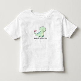 Bebé Mi Mamá, Mi Primer Amor Camiseta de Dino Lindo par